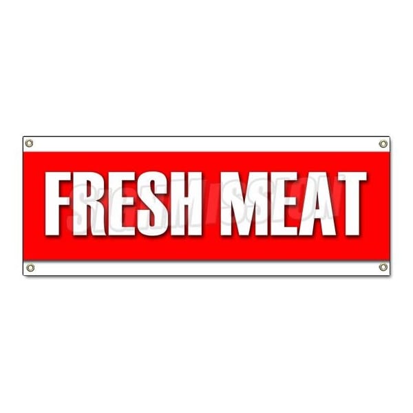Signmission FRESH MEAT BANNER SIGN butcher steak beef chicken pork ground B-Fresh Meat - main